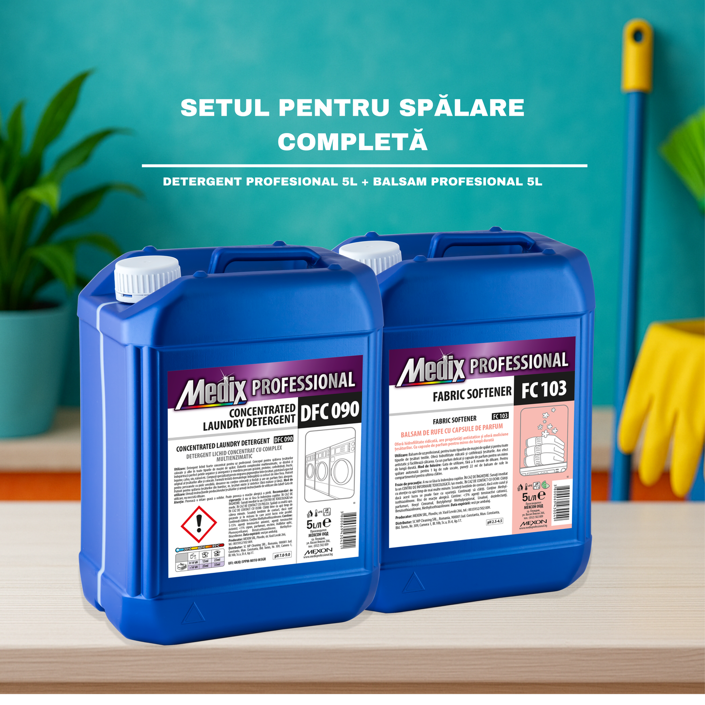 Pachet Detergent + Balsam Medix Professional