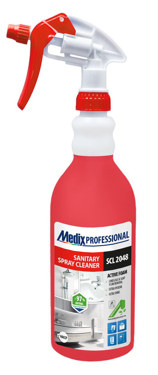 Spray profesional pentru baie – Medix SCL 2048 – 750ml, anti-calcar, igienizare completă