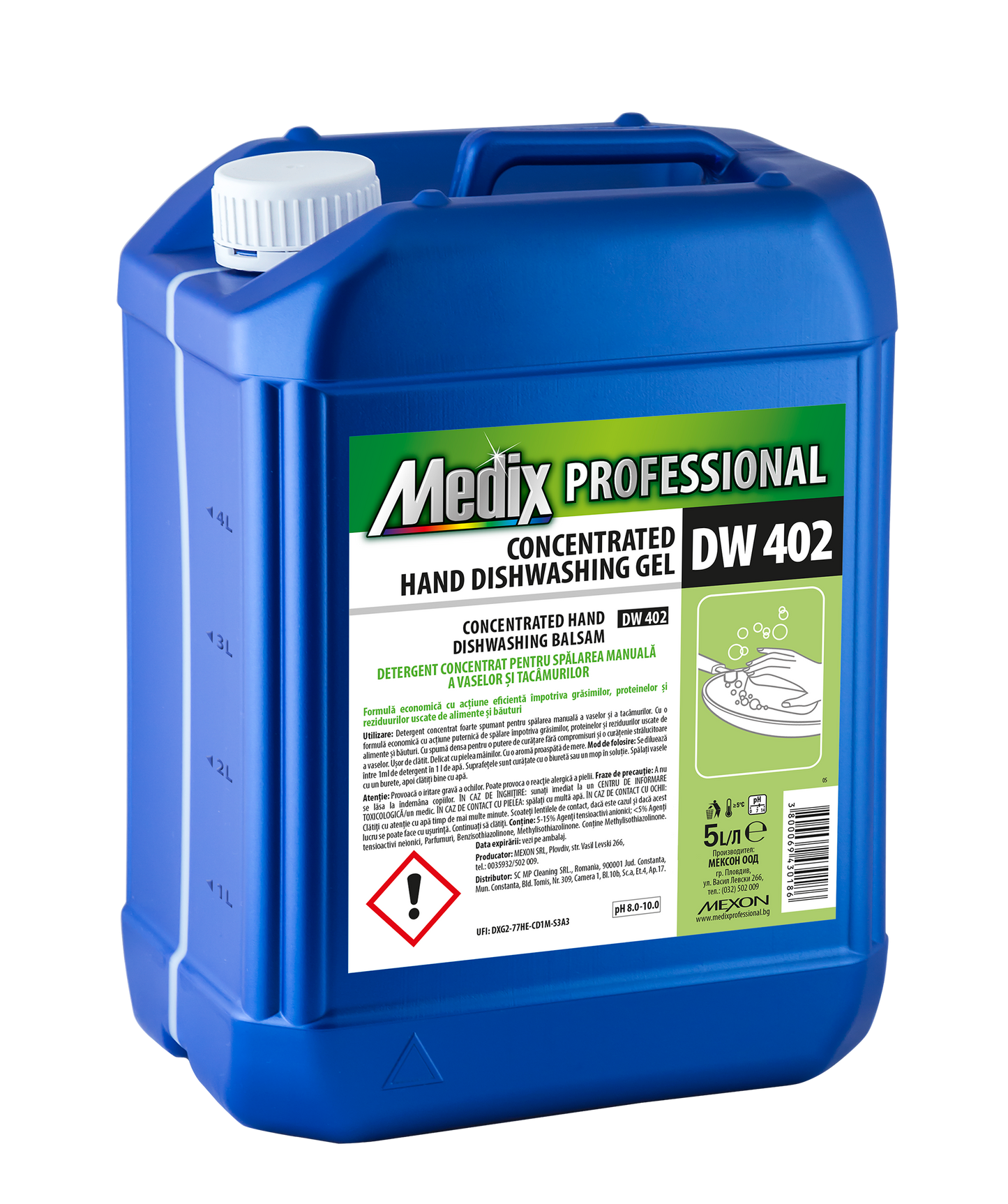 Medix Professional DW 402 – Gel Profesional pentru Spălat Vase Manual (5L)