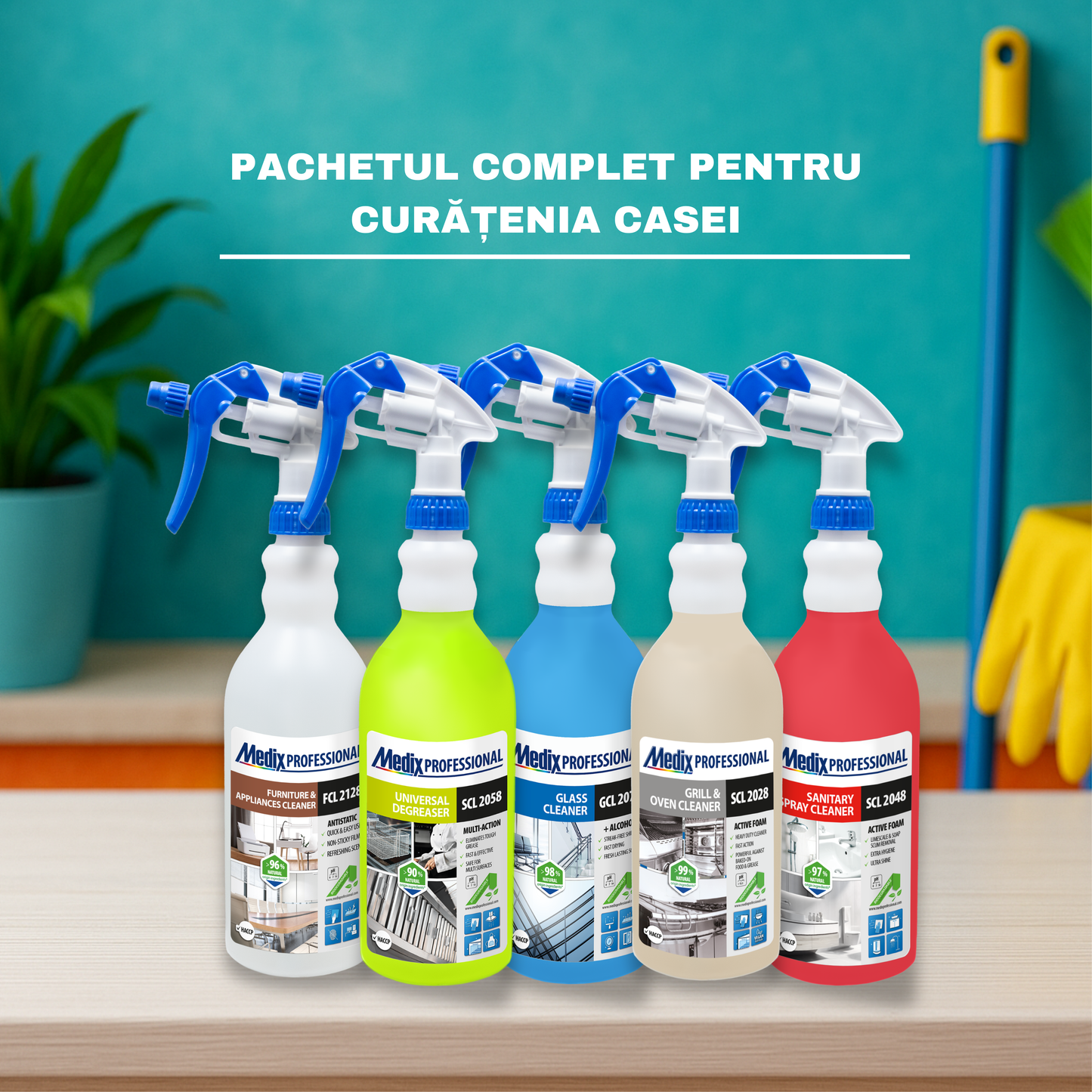 Pachetul complet pentru curățenia casei – Medix Professional