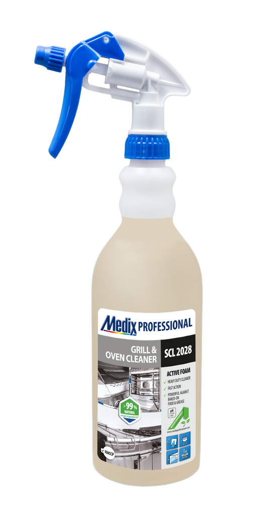 Spray degresant profesional pentru grătar și cuptor – Medix SCL 2028 – 750ml, acțiune rapidă